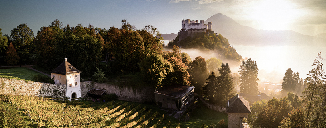 monchsberg salzburg stadt bergland