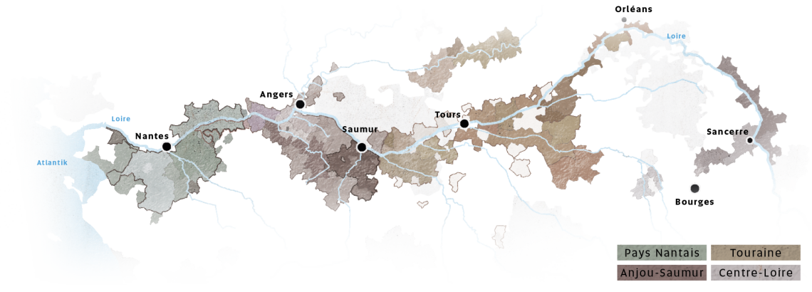 Loire Landkarte