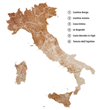 italien karte november 2023