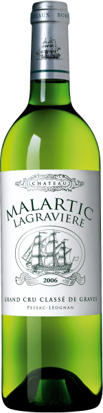 Grüne Weinflasche mit elegantem Etikett und Zeichnung eines Segelschiffes.