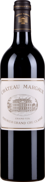 Dunkle Weinflasche mit traditionellem Etikett und goldenen Akzenten.