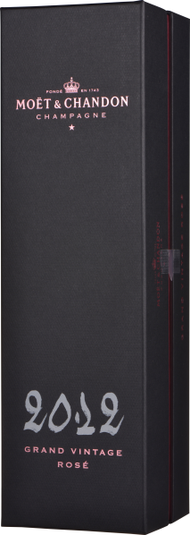 Schwarze Schachtel mit rosa Schriftzug und elegantem Design.