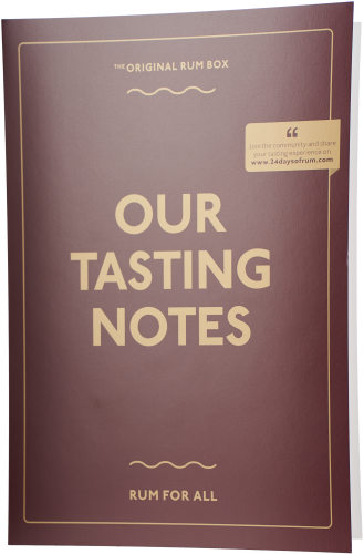 Bordeauxrote Broschüre mit cremefarbener Aufschrift und dezentem gelbem Zierrahmen.