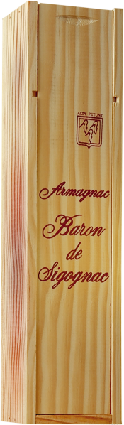Holzkiste mit natürlicher Maserung und roten Schriftzügen, elegant verziert.
