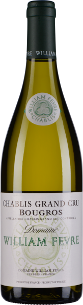 Grüne Weinflasche mit weißem Etikett und grünem Logo, elegante Optik.