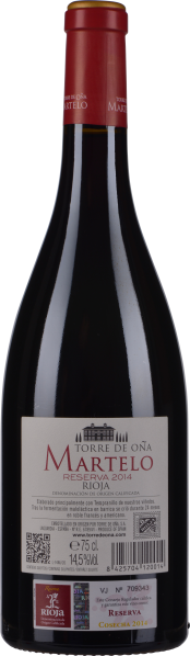 Braune Bordeauxflasche mit rotem Hals und elegantem Etikett.