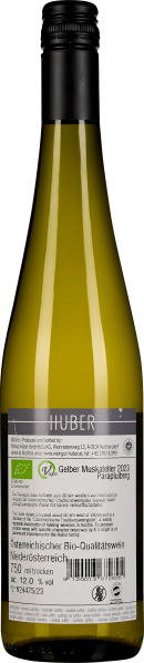 Grüne Weinflasche mit schwarzem Schraubverschluss und Etikett.