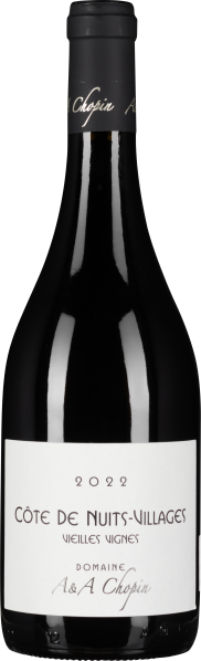 Schlanke, dunkle Weinflasche mit elegantem, minimalistischem Etikett.