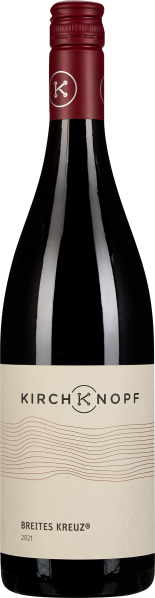 Dunkle Weinflasche mit rotem Verschluss und minimalistischem, modernem Etikettendesign.