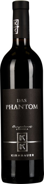 Dunkle Weinflasche mit elegantem, schwarzem Etikett und silberner Schrift.