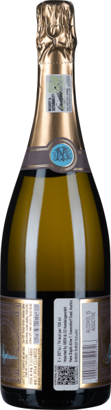 Goldene Champagnerflasche mit eleganter Verzierung und glänzender Verpackung.