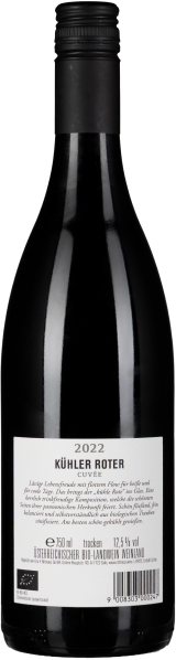 Schlanke schwarze Weinflasche mit weißem Etikett und Schraubverschluss.