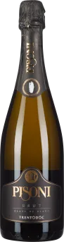Grüne Flasche mit schwarzem Etikett, goldene Schrift und schwarzer Folie.