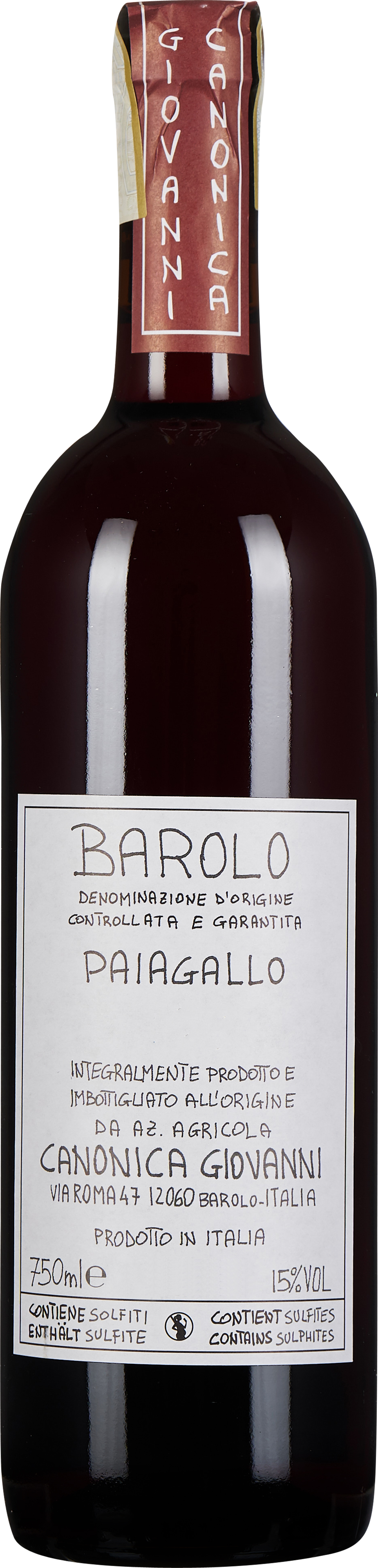 Giovanni Canonica Barolo Paiagallo 2022 - WEIN & CO 2026