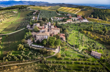 Castello di Ama Vogelperspektive