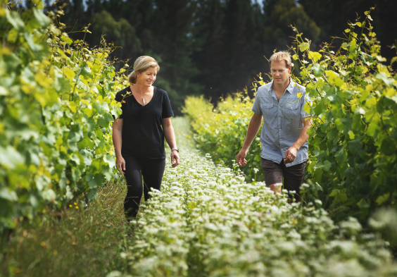 Dog Point Anna & Nigel in Vineyard