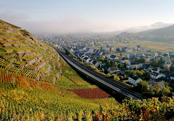 Meyer Naekel Walporzheimer Kraeuterberg mit Blick auf Ahrweiler und Kalvarienberg